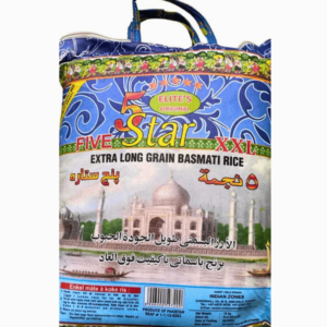 5 Star langkornet basmatiris 2 kg – aromatisk og luftig