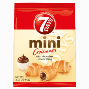 7DAYS Mini Croissant 185g – små croissanter fylt med deilig kakaokrem