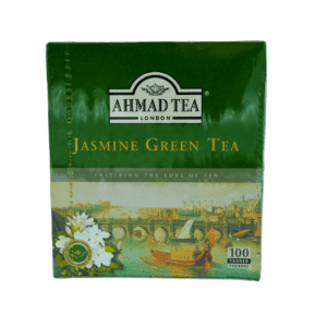 Ahmad grønn te med jasmin – 100 teposer i eske