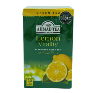 AHMAD Lemon Vitality Green Tea 20's – Forfriskende grønn te med sitron for energi
