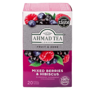 Ahmad Mixed Berries & Hibiscus te – 20 teposer med bær og hibiskus smak
