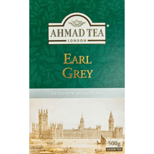 Ahmad Tea Earl Grey svart te 500g – løsvekt te med bergamottaroma