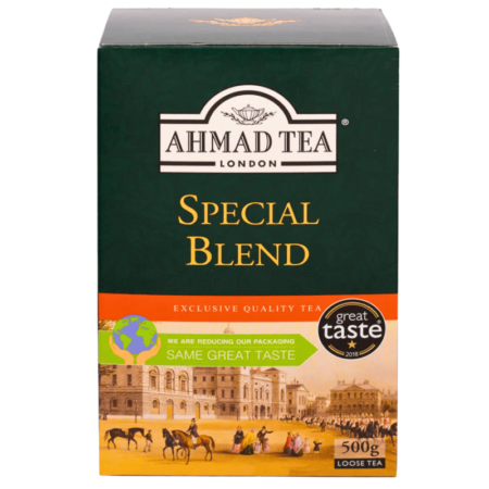 Ahmad Tea Special Blend svart te 500g – fyldig te med bergamott fra Sri Lanka og Kenya
