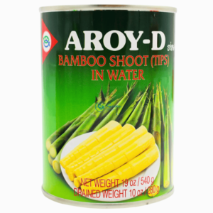 Aroy-D bambusskudd tupper i vann 540g – delikate bambustopper i vann