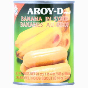 Søte bananer i sirup – AROY-D 565g thailandsk dessertfrukt