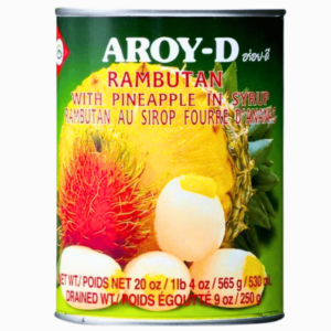 Rambutan med ananas i sirup – Aroy-D 565g