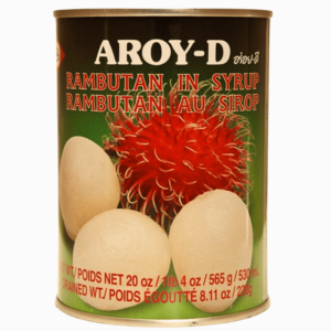Aroy-D rambutan i sukkerlake 565g – eksotisk og søt frukt i sirup