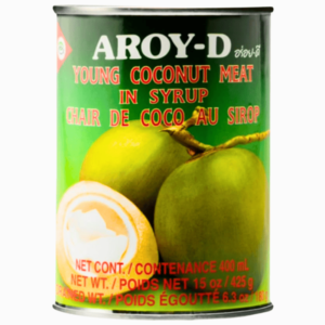 Ung kokosnøtt i sirup – Aroy-D 565g tropisk dessert
