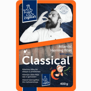 Atlantisk sildfilet med krydder i olje 400g