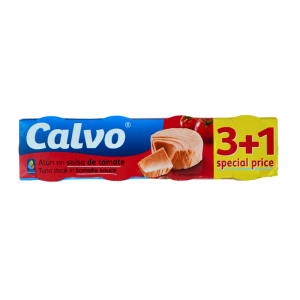 Calvo tunfisk i tomatsaus 4x80g – saftig tunfisk med rik tomatsmak