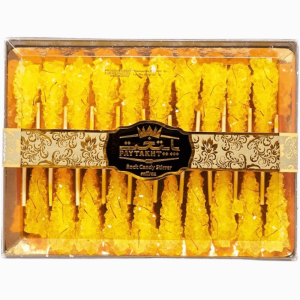 Krystallisert sukkertøy med safran – 20 stk, 500g