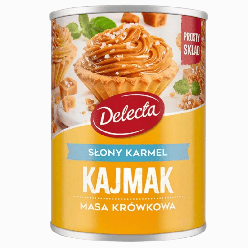 Delecta Kajmak saltet karamell 400g – kremet og balansert sødme med et hint av salt