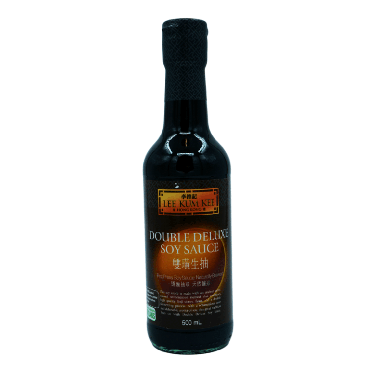 Double Deluxe soyasaus – rik og aromatisk, 500 ml flaske