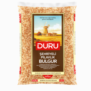Duru Bulgur Sehriyeli Midyat 1kg – middels grov bulgur med vermicelli, perfekt til pilaf og varme retter