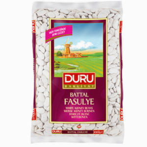 Duru Hvite Bønner Lima 1kg – store limabønner perfekte for sunne retter