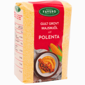 Favero Grovmalt Maismel 1kg – grov tekstur, perfekt for rustikk polenta og baking