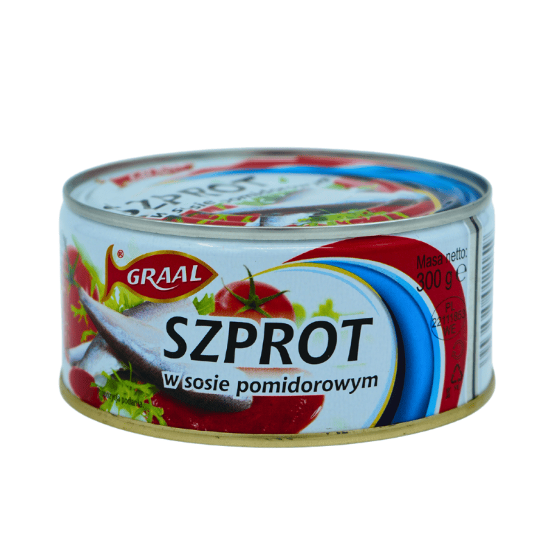 Graal brisling i tomatsaus 300 g – hermetisert småfisk i rik tomatbasert saus