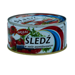 Graal sild i tomatsaus 300 g – tradisjonell polsk hermetisk sild med fyldig tomatsaus