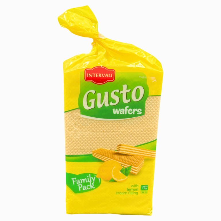 Gusto sitronvafler 630g – sprø kjeks med frisk sitronkrem