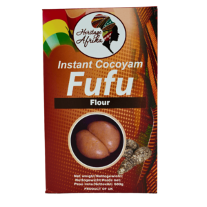 Instant Cocoyam Fufu mel fra Heritage Afrika – 700 g pakke