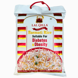 Lal Qilla Diabetes Basmati Ris 5 kg – langkornet ris med lav glykemisk indeks