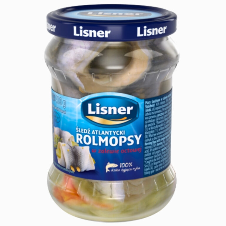 Lisner Sild Rolmopsy 400g – tradisjonell polsk sild i marinade