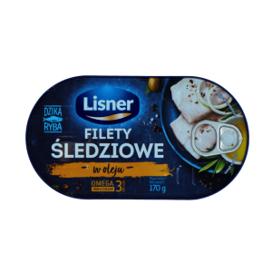 Lisner sildefilet i olje 170 g – tradisjonell hermetisk sild rik på omega-3