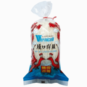 Longkou Vermicelli 100g – tynne, gjennomsiktige nudler laget av mungbønne- og erte-stivelse