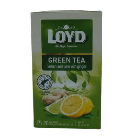 LOYD Green Tea Lemon Ginger 20stk – Frisk grønn te med sitron og ingefær