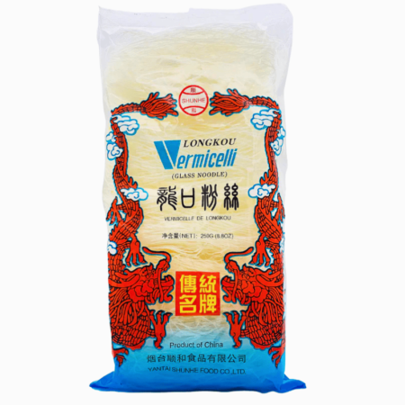 Lungkou vermicelli glassnudler 250g – tynne og gjennomsiktige bønnenudler