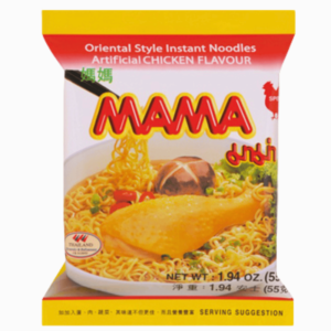 MAMA kyllingnudler 55g – raske og smakfulle asiatiske nudler med kyllingsmak