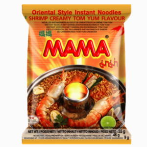 MAMA tom yum creamy rekenudler – kremet og krydret thaismak 55g