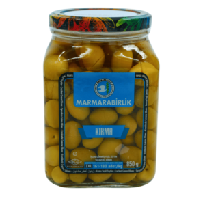 Marmarabirlik grønne oliven Kırma 3XL 850g – sprø knuste oliven med rik smak