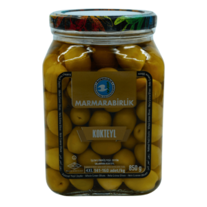 Marmarabirlik grønne oliven Kırma 4XL 850g – ekstra store knuste oliven med intens smak