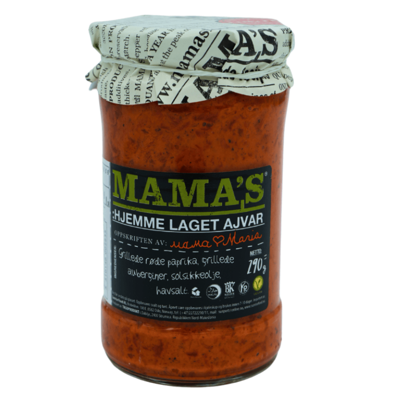 Mama's Ajvar mild – 290 g glass