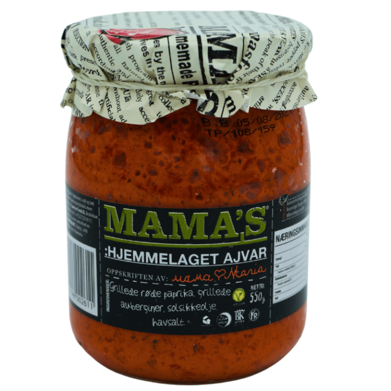 Mama's Ajvar mild – 550 g glass