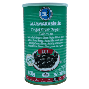 MB sorte oliven uten stein 1200g – små svarte oliven med intens smak