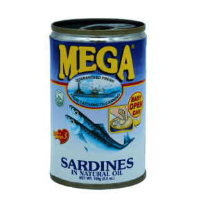 Mega sardiner i olje 155g – saftige sardiner i vegetabilsk olje