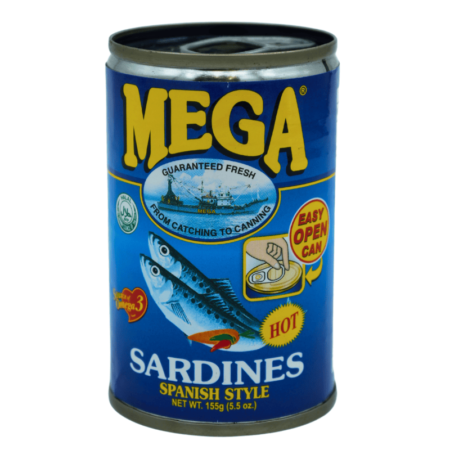 Mega sardiner i olje spansk stil 155g – sardiner med krydret olje