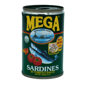 Mega sardiner i tomatsaus 155g – sardiner i rik tomatsaus