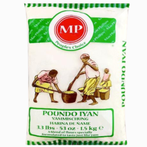 MP Poundo Iyan 910g – hurtigkokt yam-mel for tradisjonell nigeriansk fufu