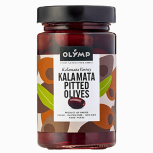 Olymp Kalamata oliven uten stein 500 g – autentiske mørke oliven fra Hellas