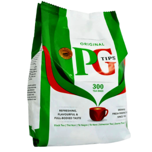 PG Tips svart te 300 teposer – klassisk engelsk te med fyldig og rund smak