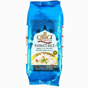Qilla Premium basmatiris 1 kg – langkornet, aromatisk og fluffy