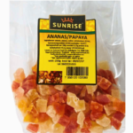 Sunrise Ananas/Papaya Mix 250g – tropisk fruktblanding med tørket ananas og papaya