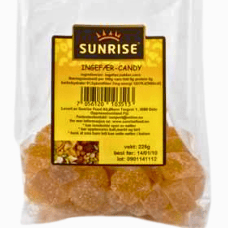 SUNRISE GINGER CANDY 195g