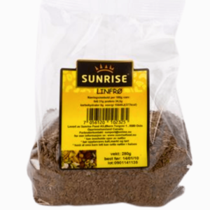 Sunrise Linfrø 240g – sunne og fiberrike frø ideelle for frokost og baking