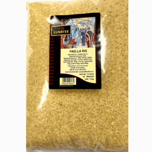 Sunrise Paella ris 1,7 kg – spansk rundkornet ris for autentisk paella