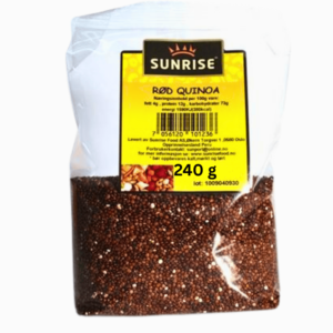Sunrise Quinoa Rød 240g – næringsrik og perfekt for salater og varme retter