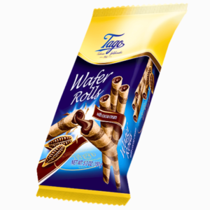 TAGO vaffelruller med kakaokrem 280g – sprø kjeksruller fylt med rik kakaokrem